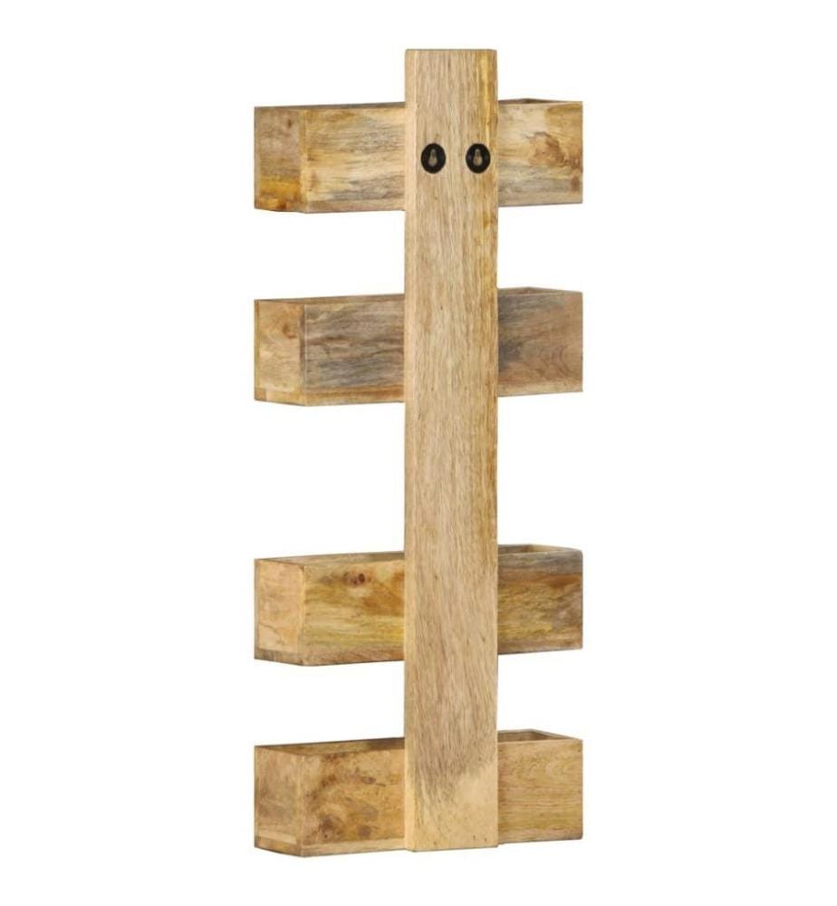 Wand-Zeitschriftenständer 30 x 11 x 72 cm Massivholz Mango