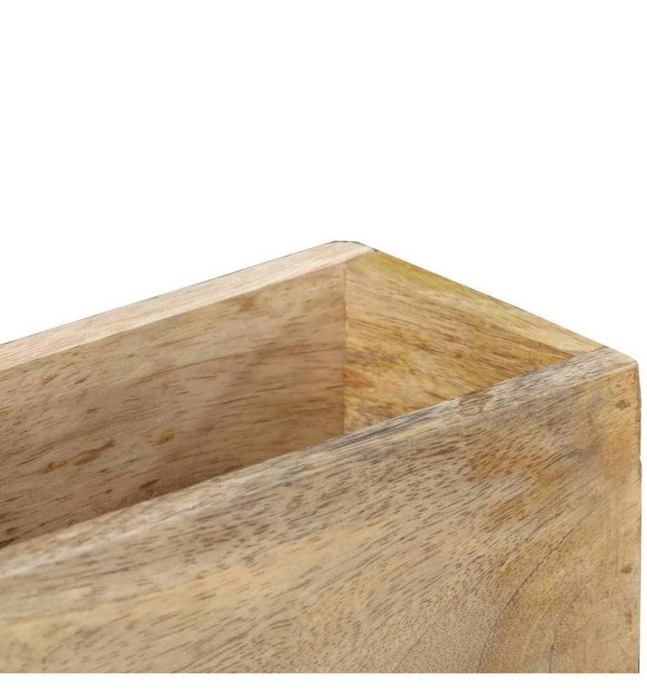 Wand-Zeitschriftenständer 30 x 11 x 72 cm Massivholz Mango