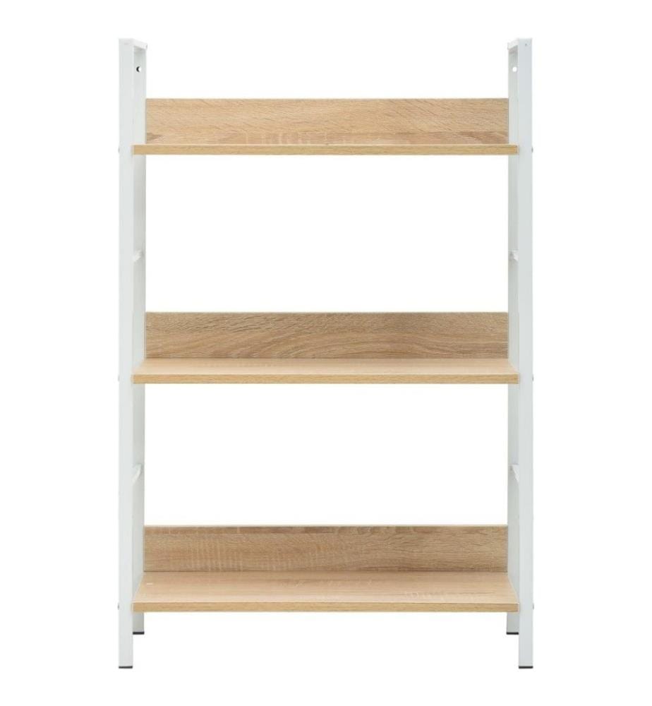 Bibliothèque à 3 niveaux Chêne 60x27,6x90,5 cm Aggloméré