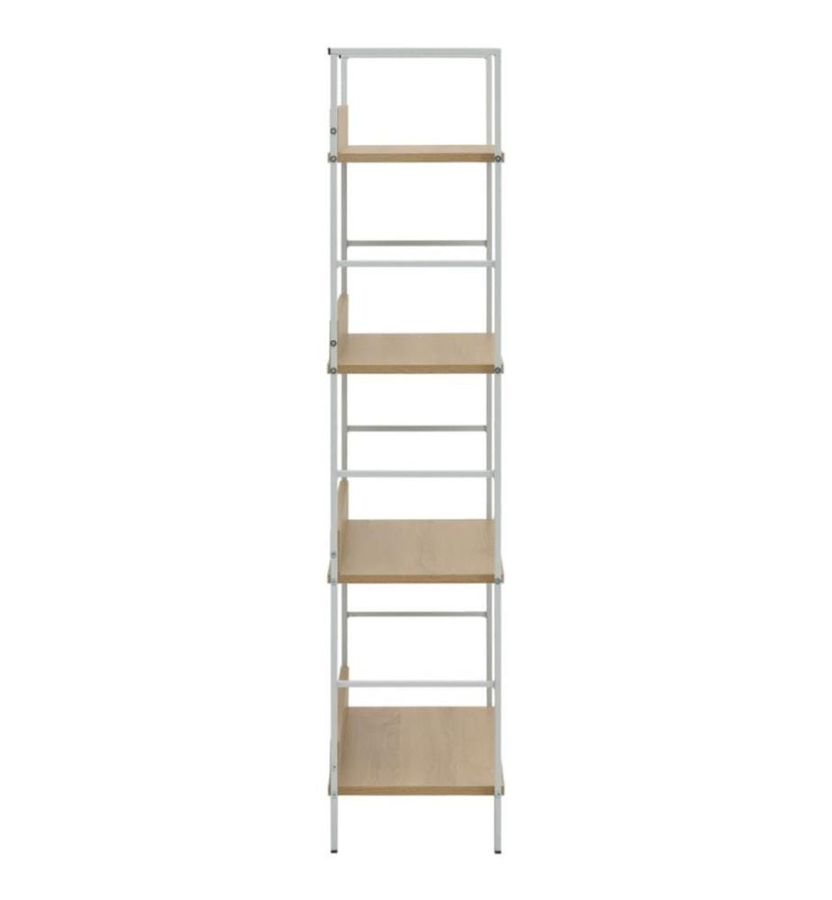 Bücherregal 4 Regalböden Eiche 60×27,6×124,5 cm Holzwerkstoff