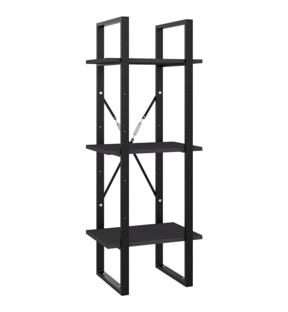 Bibliothèque à 5 niveaux Gris 40x30x175 cm Aggloméré