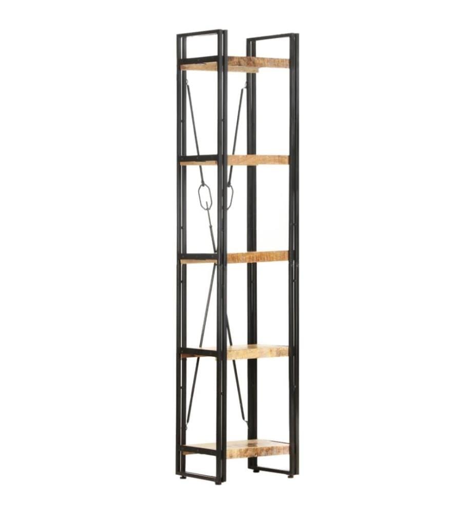 Bibliothèque à 5 niveaux 40x30x180 cm Bois de manguier massif