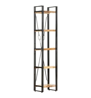 Bibliothèque à 5 niveaux 40x30x180 cm Bois de manguier massif