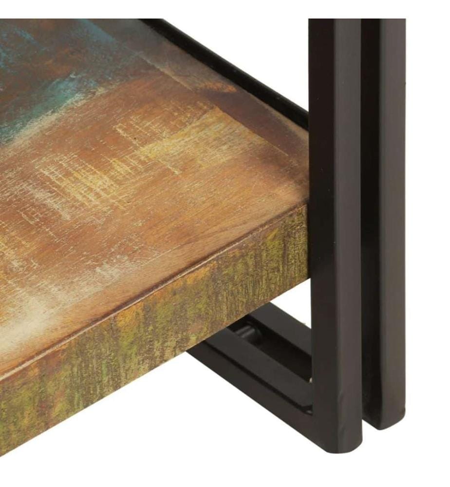 Bücherregal 5 Fächer 40x30x180 cm Altholz Massiv