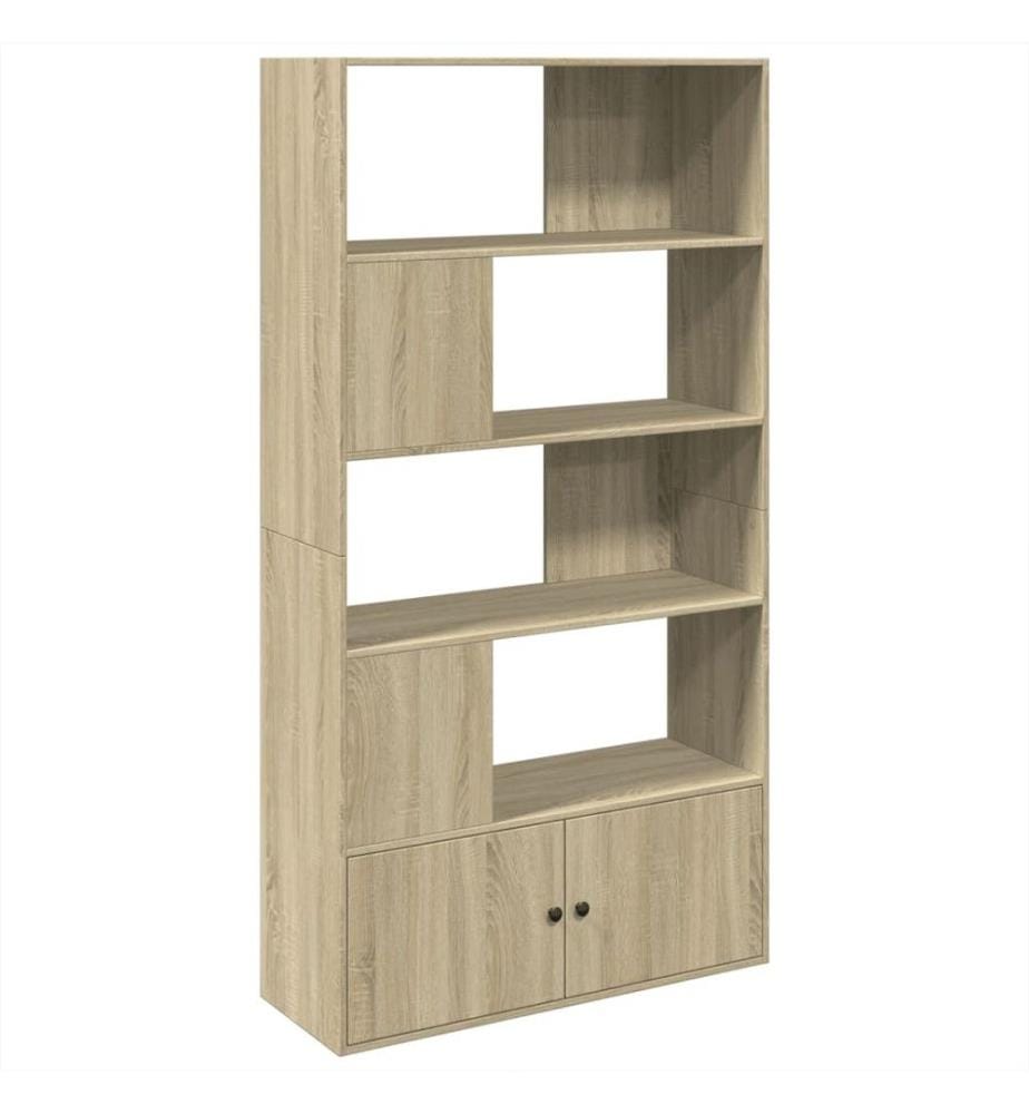 Bibliothèque chêne sonoma 100x36x189 cm bois d'ingénierie