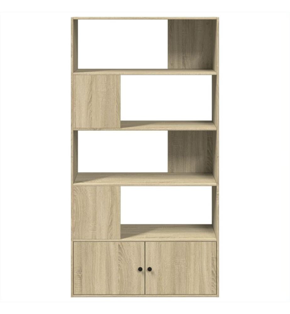 Bibliothèque chêne sonoma 100x36x189 cm bois d'ingénierie