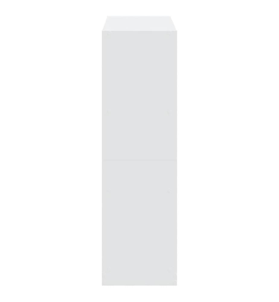 Bibliothèque blanc 102x32x108 cm bois d'ingénierie