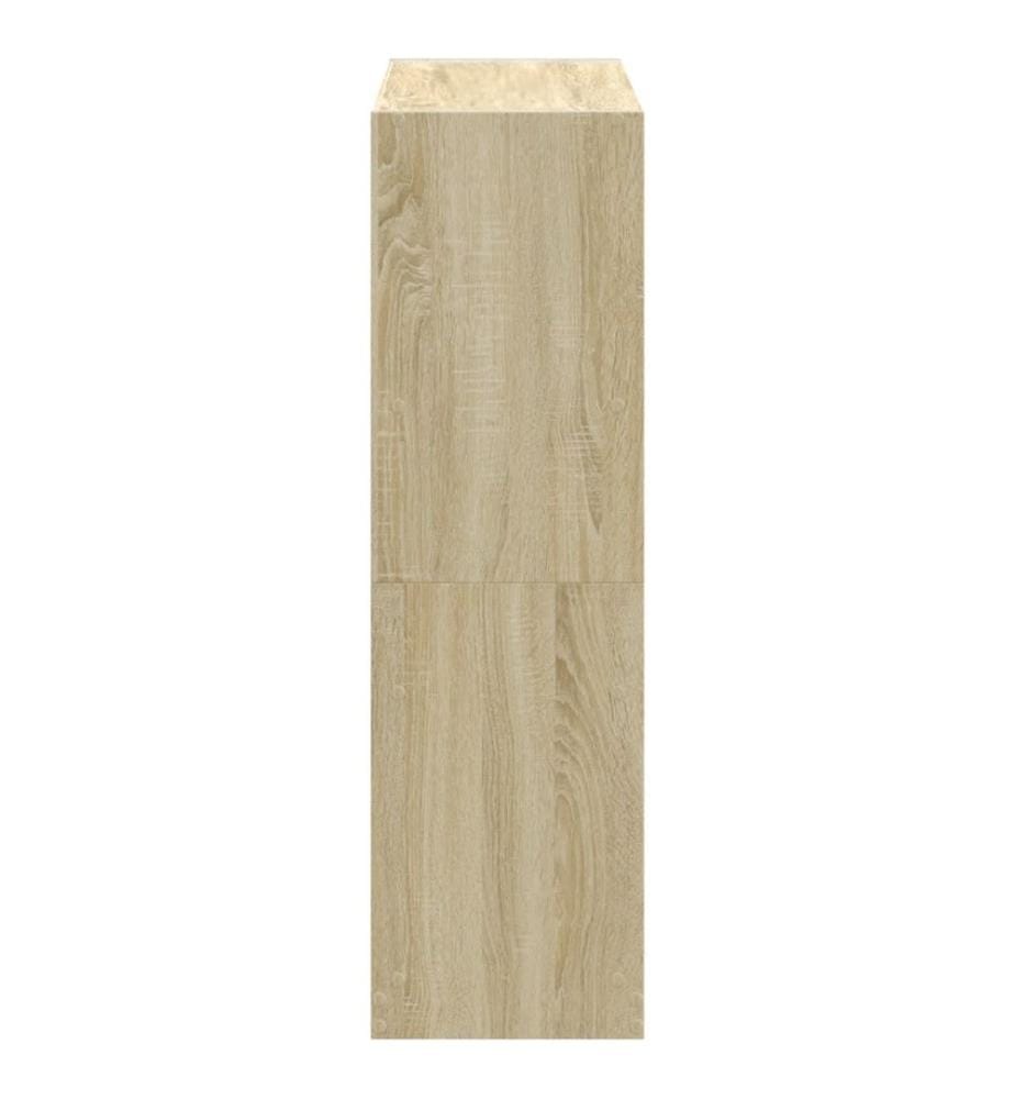 Bibliothèque chêne sonoma 102x32x108 cm bois d'ingénierie