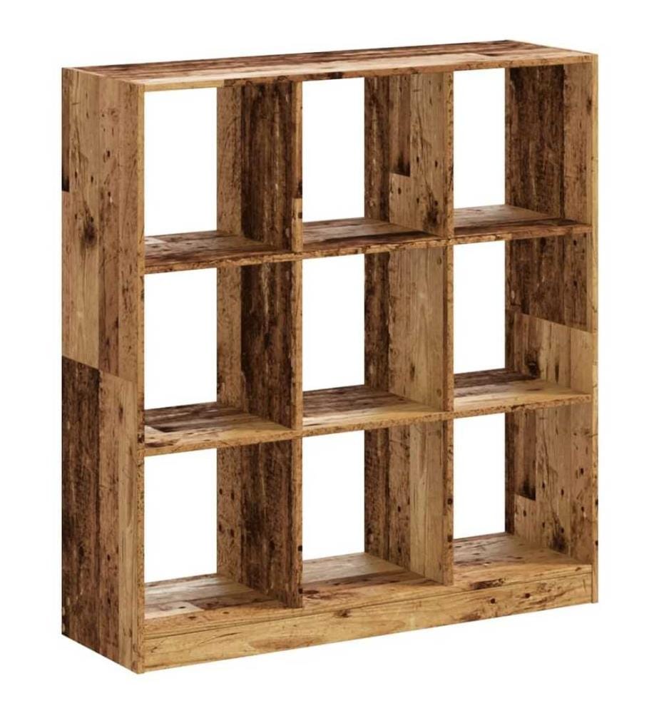 Bibliothèque vieux bois 102x32x108 cm bois d'ingénierie