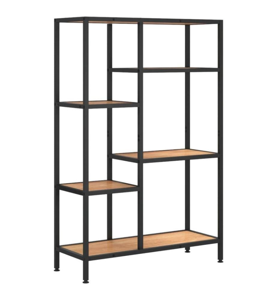 Étagère à livres 80x30x120 cm Acier et bois d'ingénierie