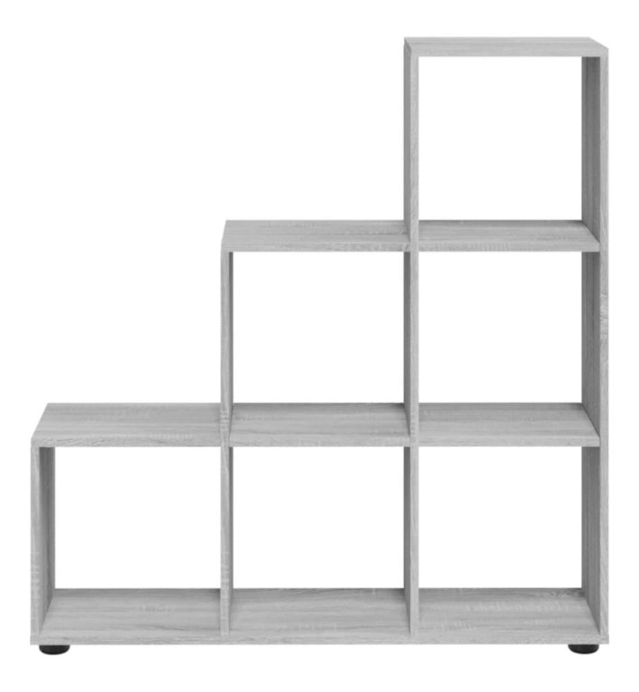 Treppenregal Grau Sonoma 107 cm Holzwerkstoff
