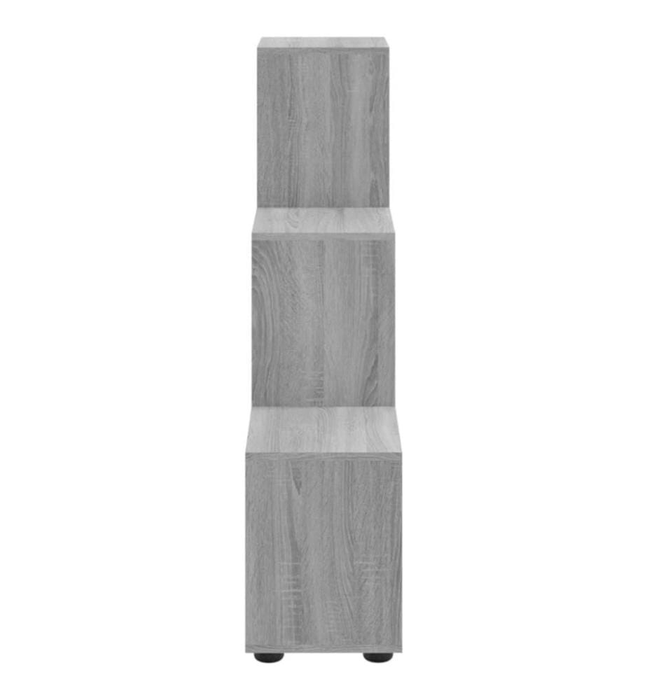 Treppenregal Grau Sonoma 107 cm Holzwerkstoff