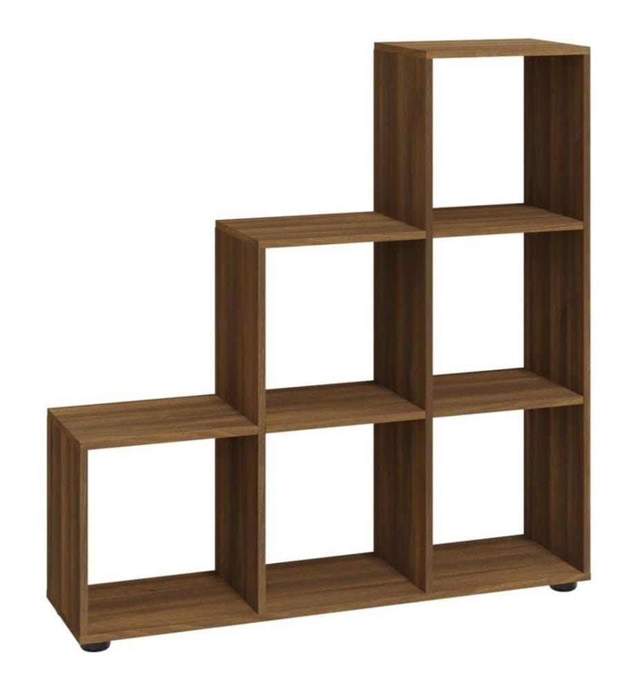 Bibliothèque escalier Chêne marron 107 cm Bois d'ingénierie