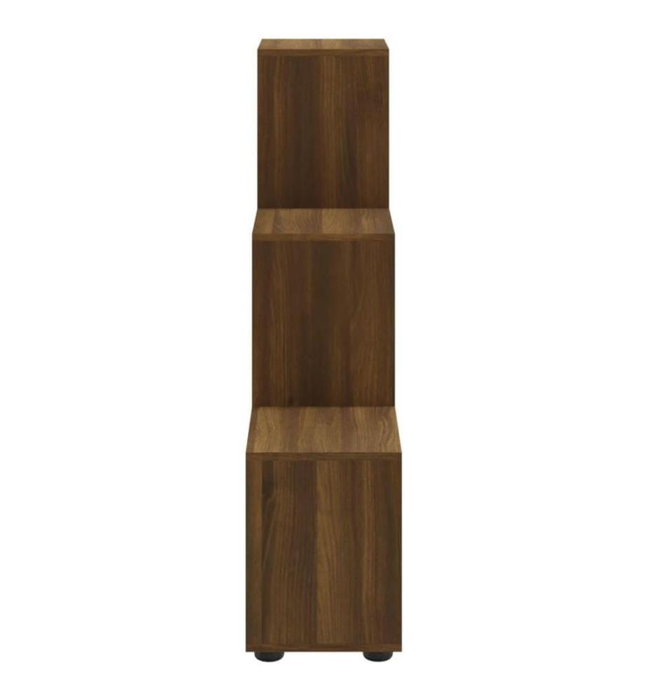 Bibliothèque escalier Chêne marron 107 cm Bois d'ingénierie