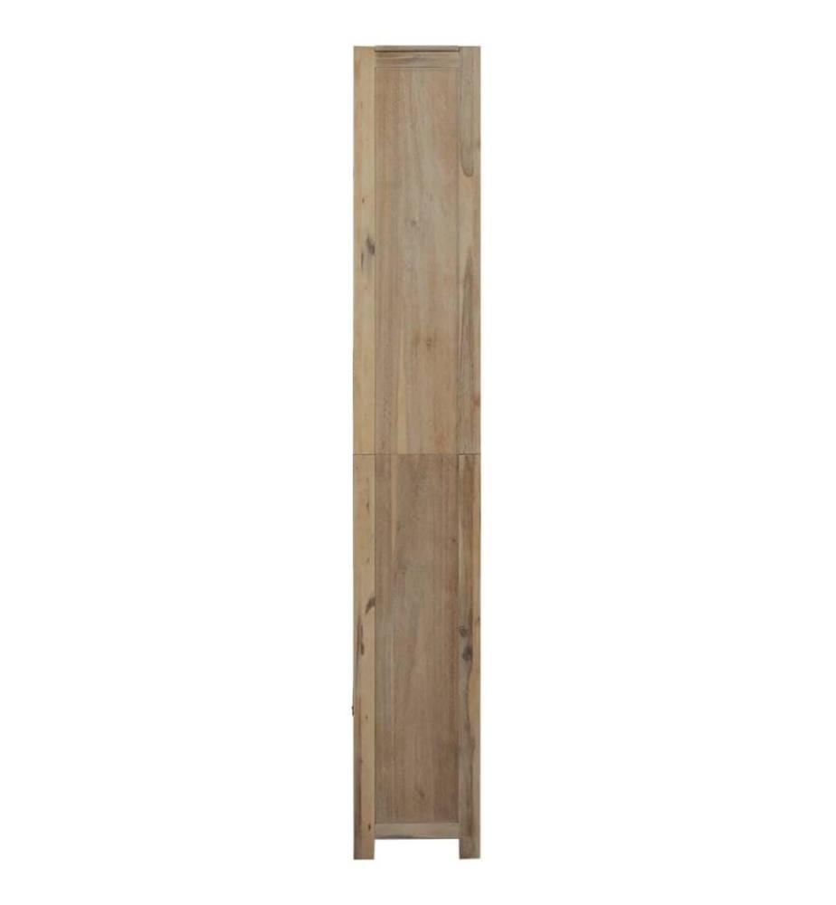 Bibliothèque 7 niveaux 80x30x200 cm Bois solide d'acacia