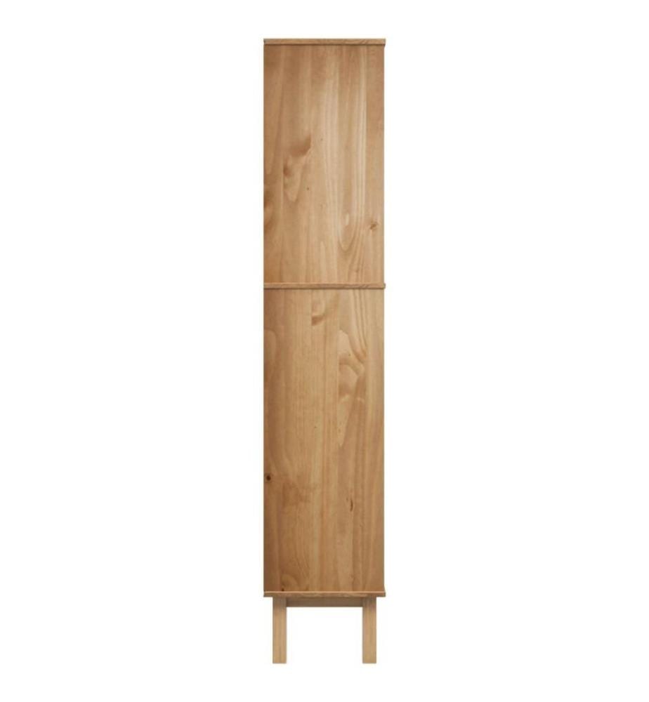 Bücherregal OTTA mit 2 Schubladen Braun Massivholz Kiefer