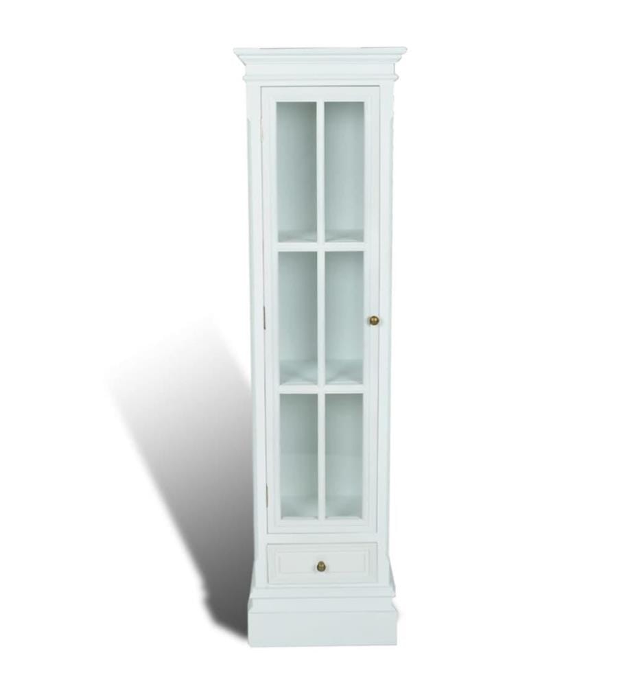 Meuble de bibliothèque avec 3 étagères Blanc Bois