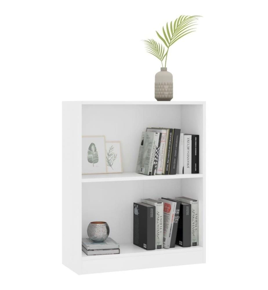 Bücherregal Weiss 60x24x74,5 cm Holzwerkstoff