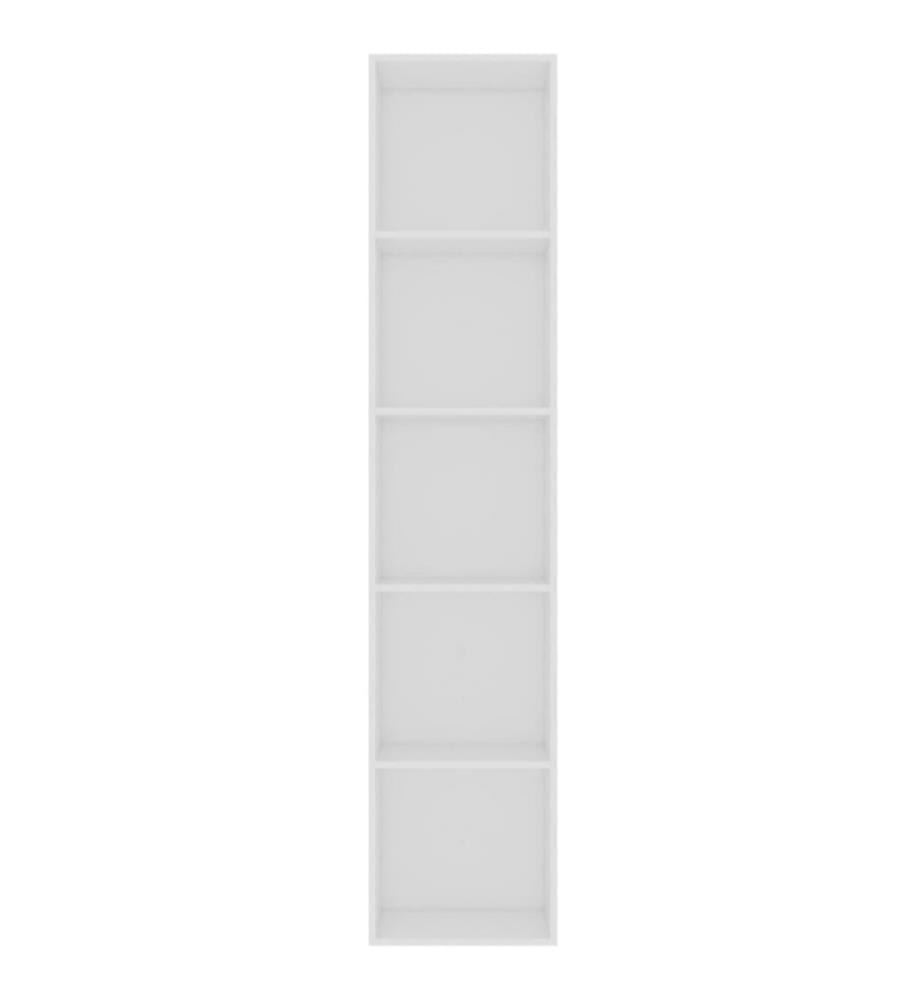 Bibliothèque Blanc 40x30x189 cm Aggloméré