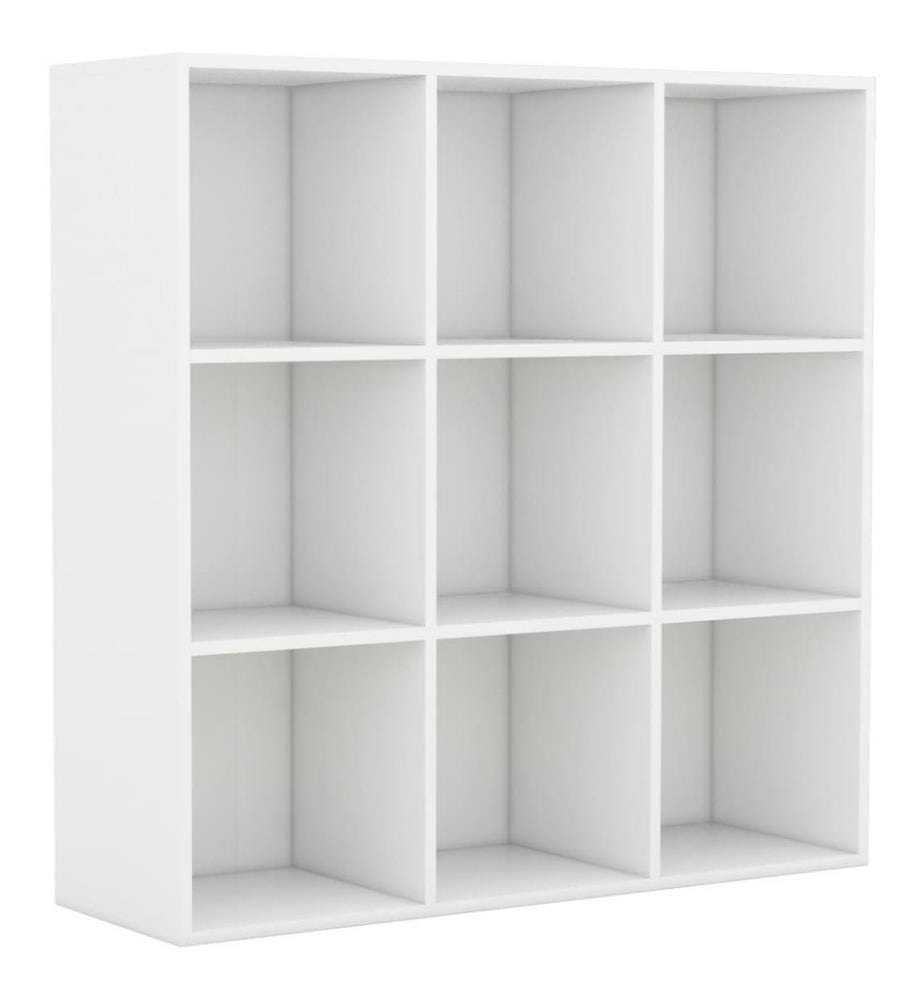 Bücherregal Weiss 98x30x98 cm Holzwerkstoff