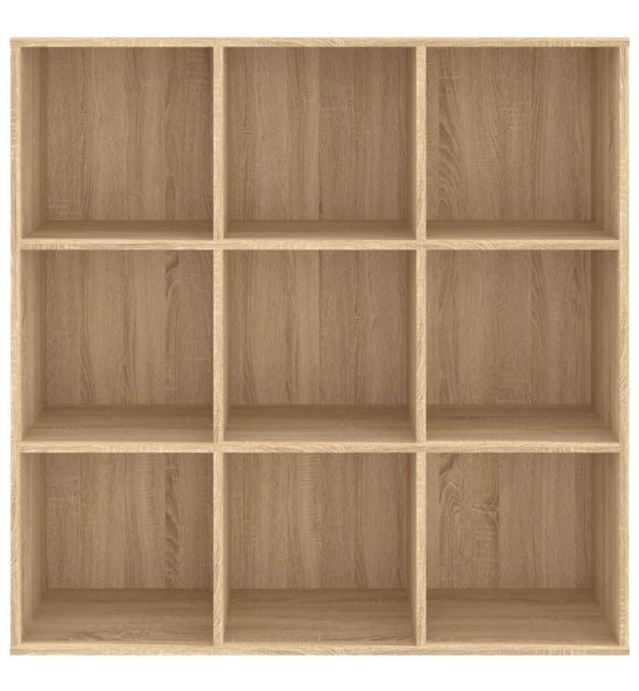 Bücherregal Sonoma-Eiche 98x30x98 cm Holzwerkstoff