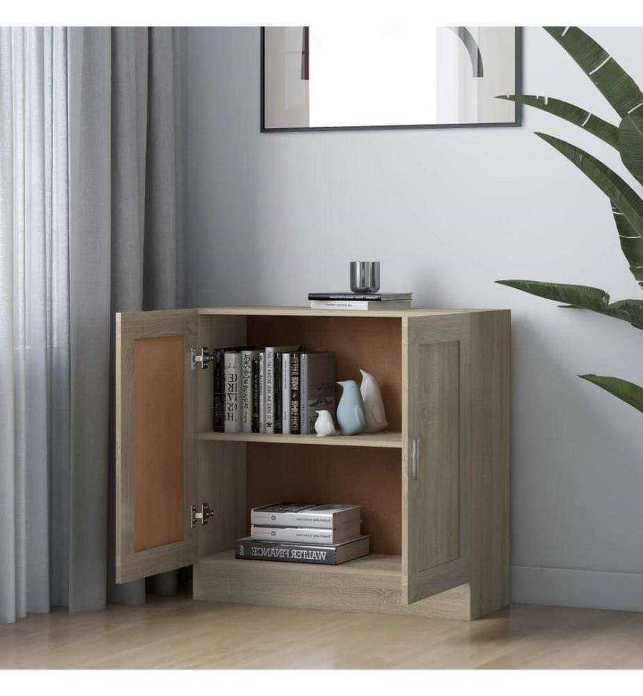 Bibliothèque Chêne sonoma 82,5x30,5x80 cm Aggloméré