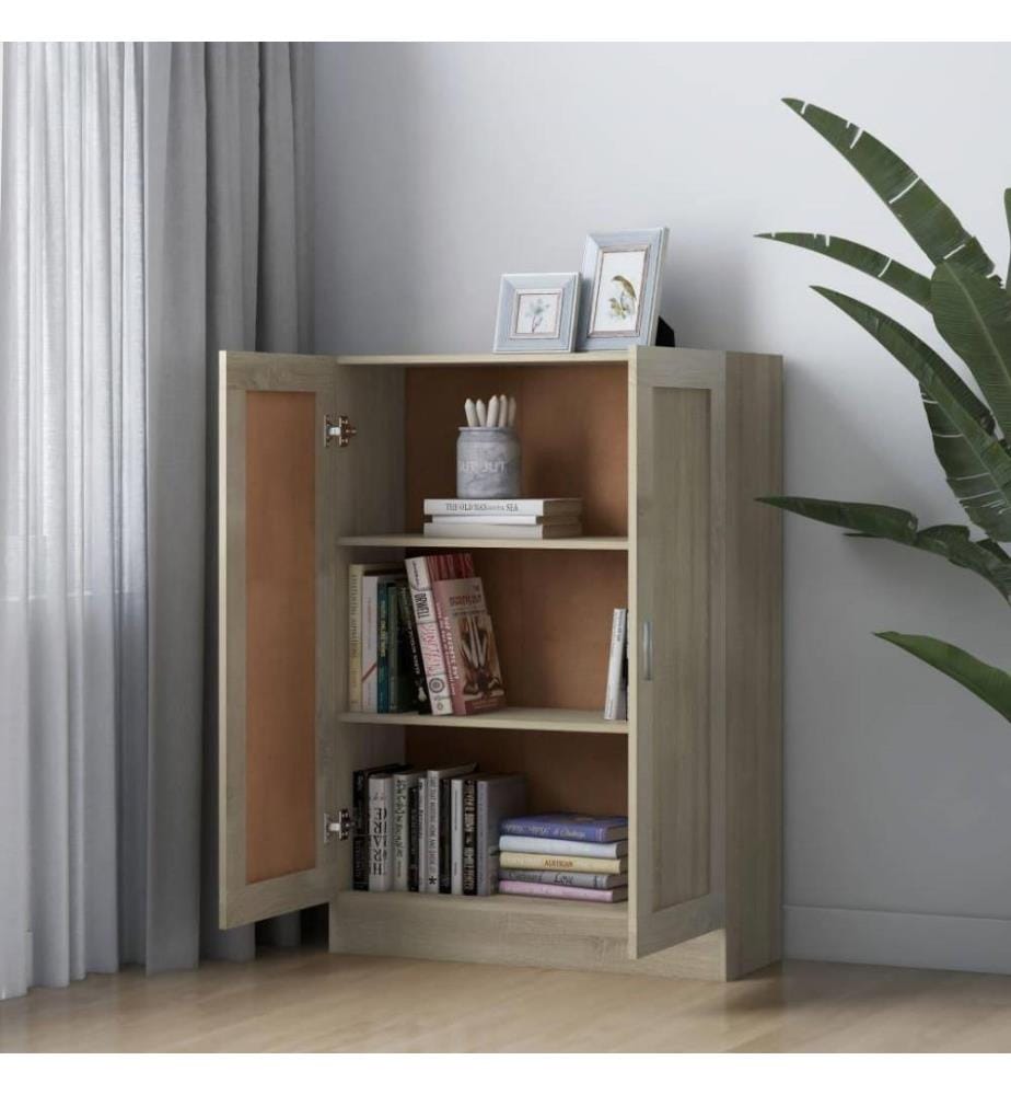 Bibliothèque Chêne sonoma 82,5x30,5x115 cm Aggloméré