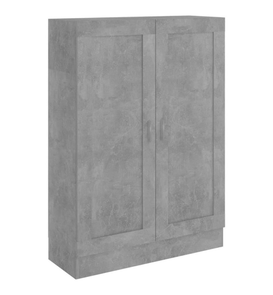 Bibliothèque Gris béton 82,5x30,5x115 cm Aggloméré