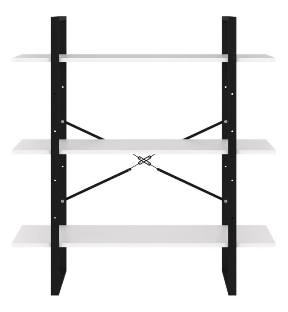 Bibliothèque Blanc 100x30x105 cm Aggloméré