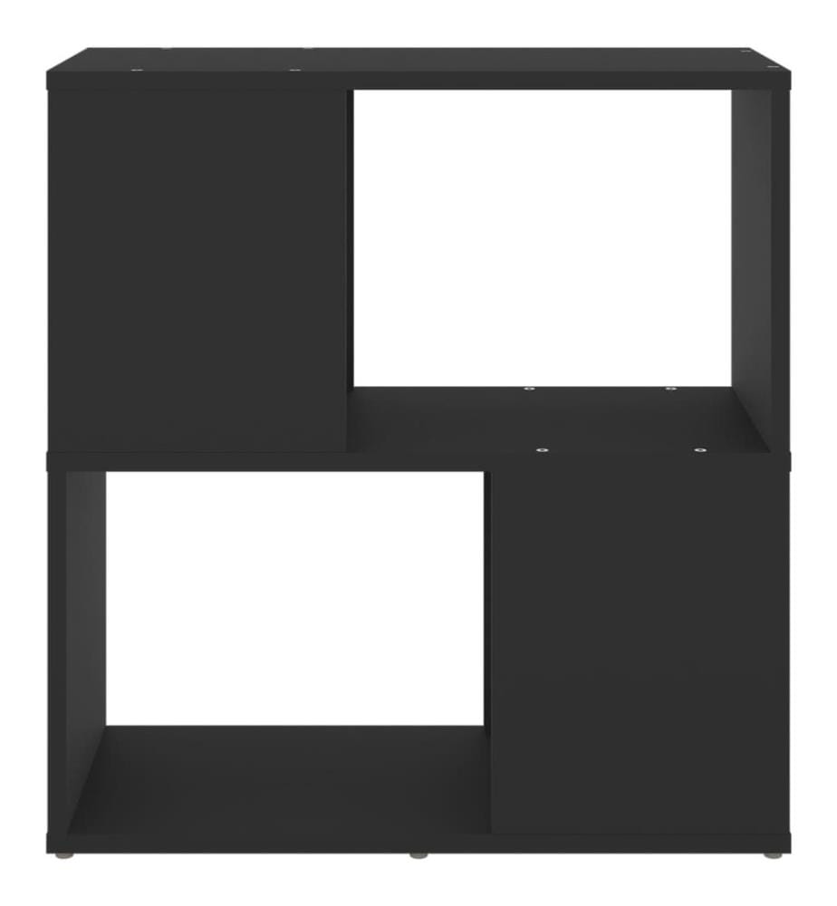 Bibliothèque Noir 60x24x63 cm Aggloméré