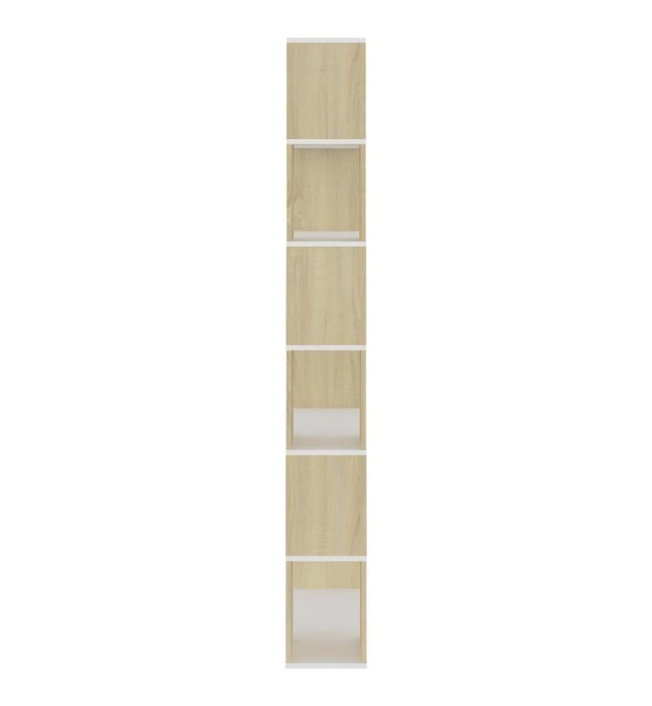 Bücherregal Raumteiler Sonoma-Eiche 80x24x186 cm Holzwerkstoff