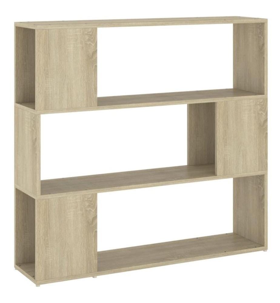 Bücherregal Raumteiler Sonoma-Eiche 100x24x94 cm