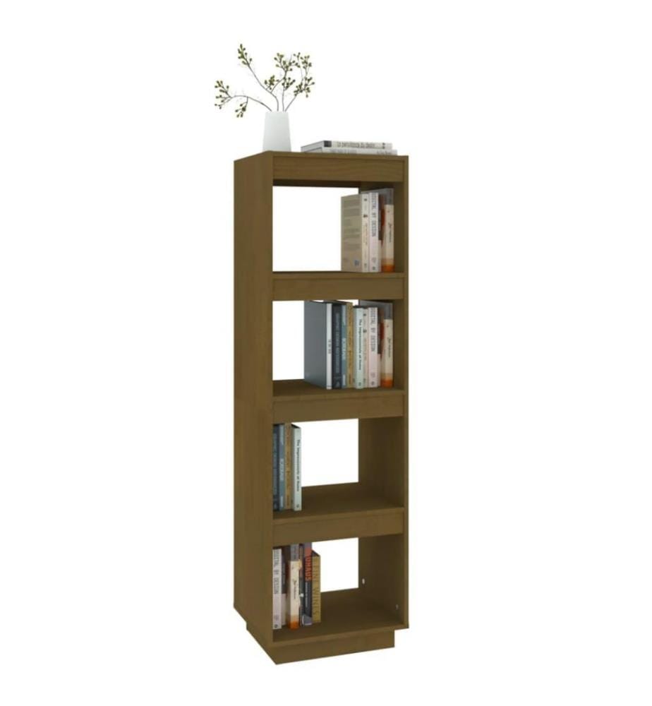 Bibliothèque/Séparateur de pièce Marron miel 40x35x135 cm Pin