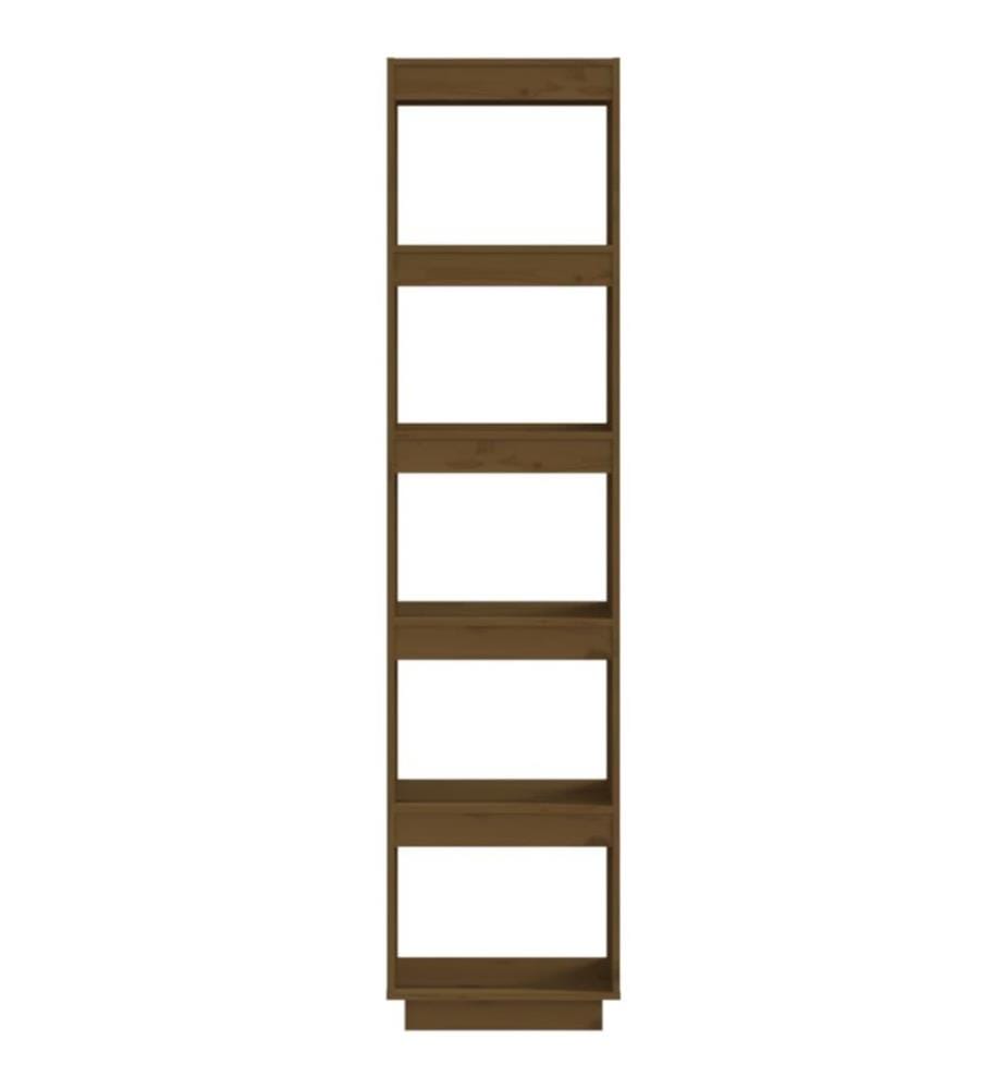 Bibliothèque/Cloison Marron miel 40x35x167 cm Pin solide