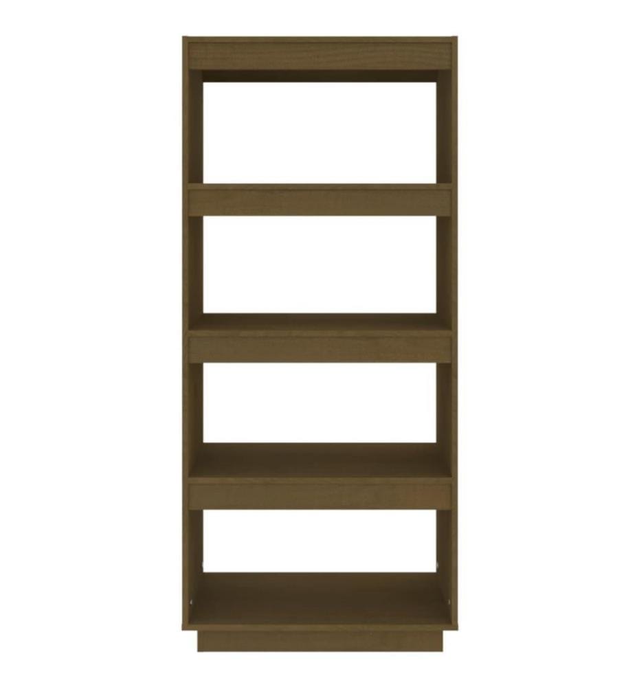 Bibliothèque/Séparateur de pièce Marron miel 60x35x135 cm Pin