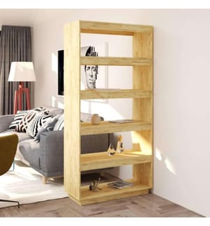Bibliothèque/Séparateur de pièce 80x35x167 cm Pin massif