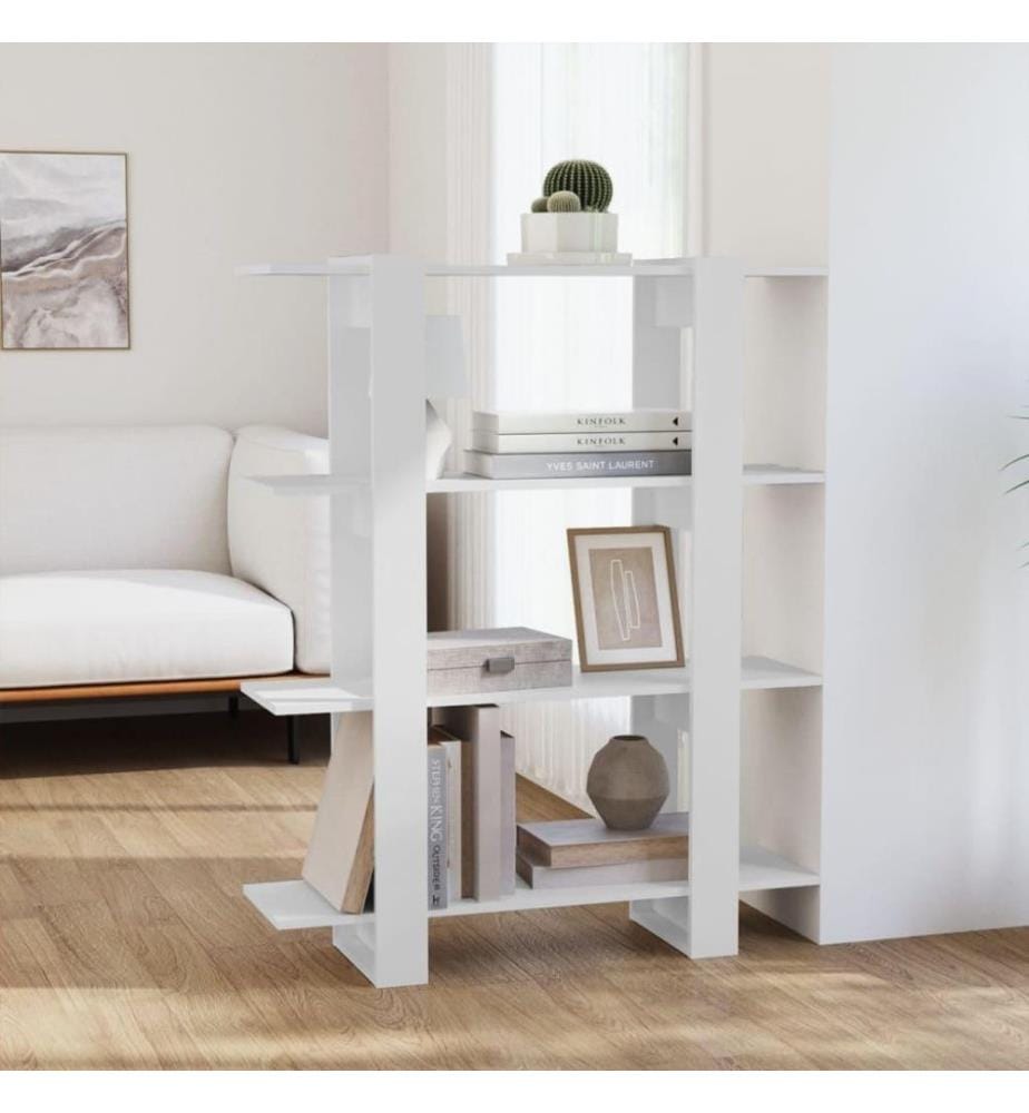 Bücherregal/Raumteiler Weiss 100x30x123,5 cm