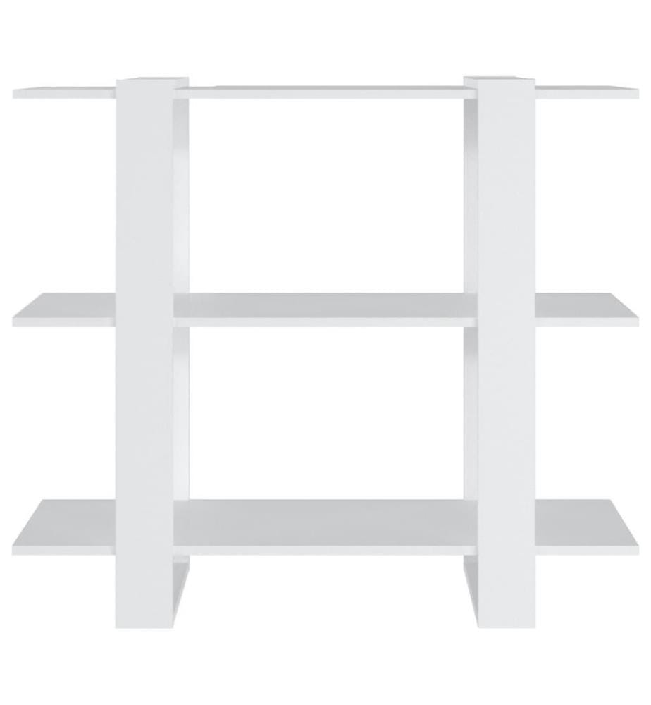 Bücherregal/Raumteiler Weiss 100×30×87 cm
