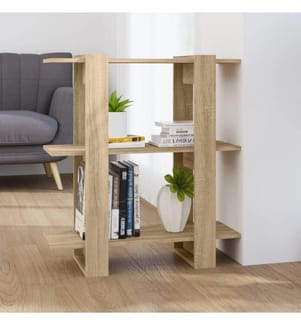 Bücherregal/Raumteiler Sonoma-Eiche 80x30x87 cm