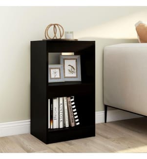 Bücherregal/Raumteiler Schwarz 40×30×72cm