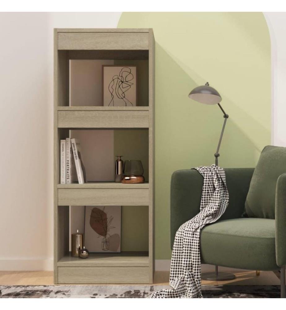 Bücherregal/Raumteiler Sonoma-Eiche 40x30x103 cm Holzwerkstoff