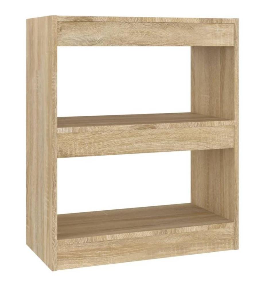 Bücherregal/Raumteiler Sonoma-Eiche 60x30x72 cm