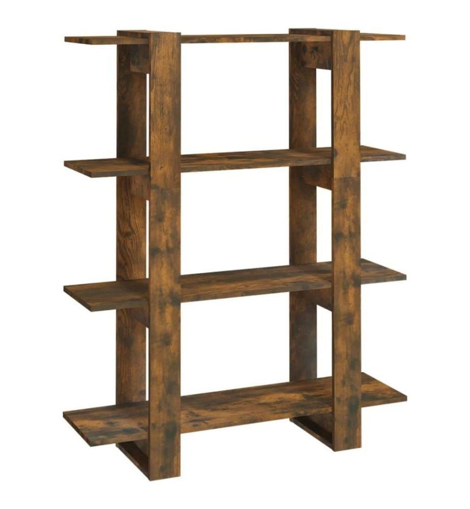 Bibliothèque/Séparateur de pièce Chêne fumé 100x30x123,5 cm