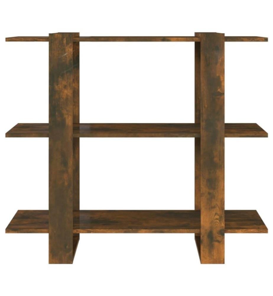 Bücherregal/Raumteiler Räuchereiche 100×30×87 cm