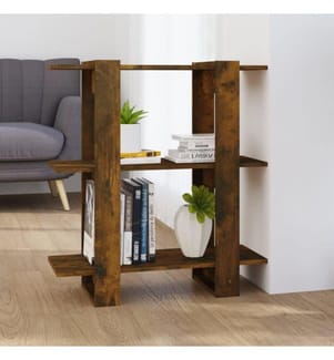 Bücherregal/Raumteiler Räuchereiche 80x30x87 cm