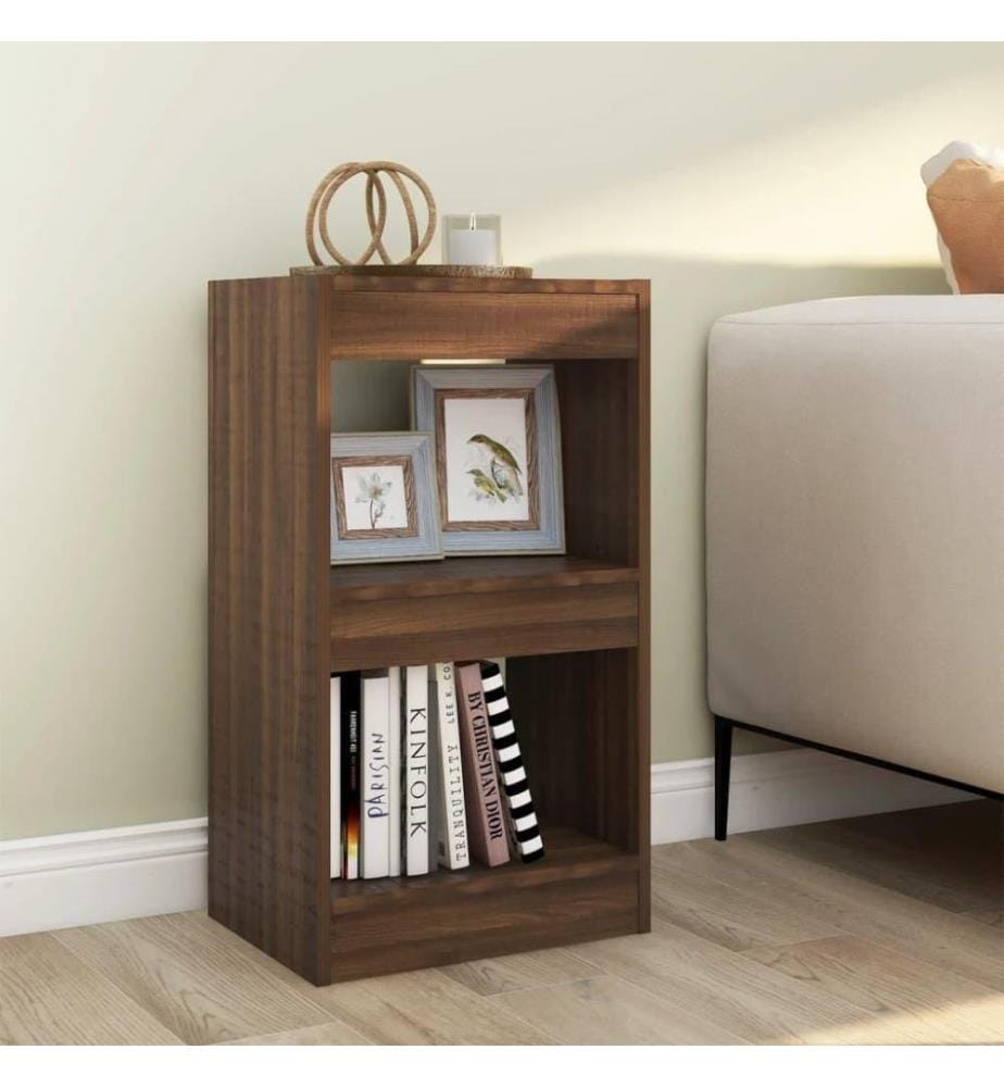 Bücherregal/Raumteiler Braun Eichen-Optik 40x30x72 cm