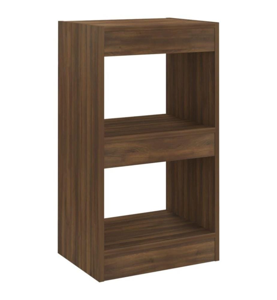 Bücherregal/Raumteiler Braun Eichen-Optik 40x30x72 cm