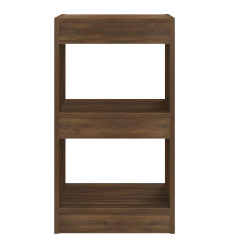 Bücherregal/Raumteiler Braun Eichen-Optik 40x30x72 cm