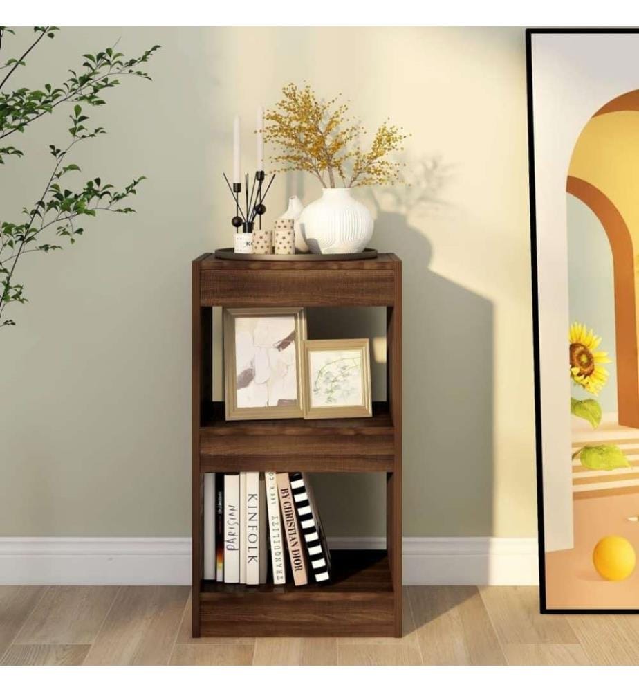 Bücherregal/Raumteiler Braun Eichen-Optik 40x30x72 cm