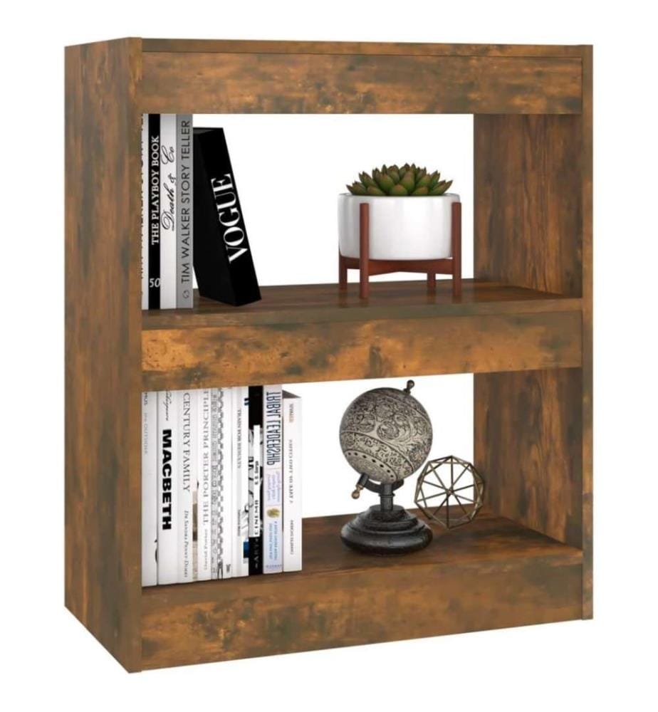 Bücherregal/Raumteiler Räuchereiche 60x30x72 cm